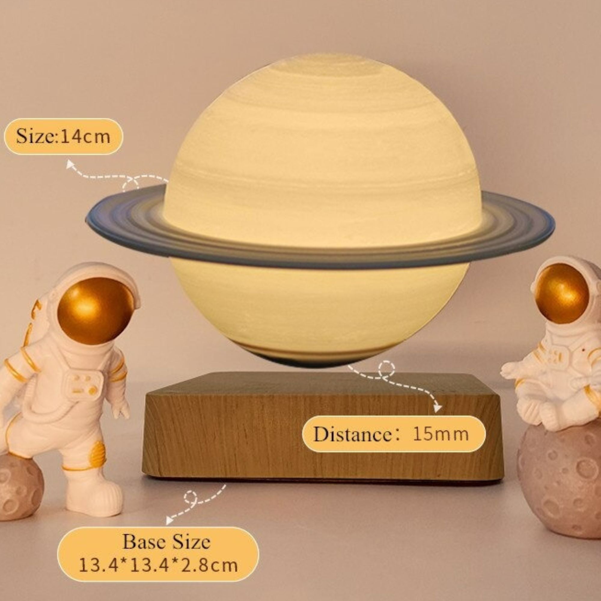 Anti-Gravitational Saturn Night Lamp