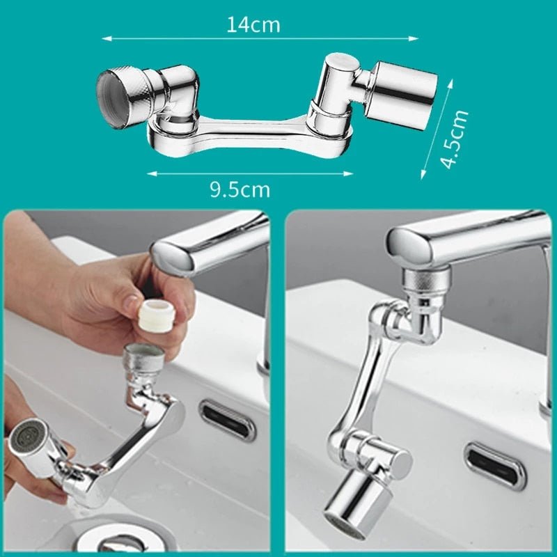 Universal Rotating Faucet Extender