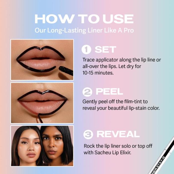 LIP LINER STAY-N® - Peel-Off Lip Liner Stain - All Day & Night Lipliner